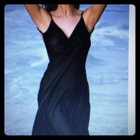 Black bikini cover wrap