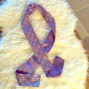 Coach silk long scarf