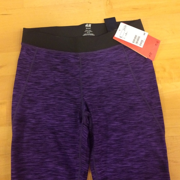 H&M Pants & Jumpsuits New Hm Workout Pants Capri New Small Purple