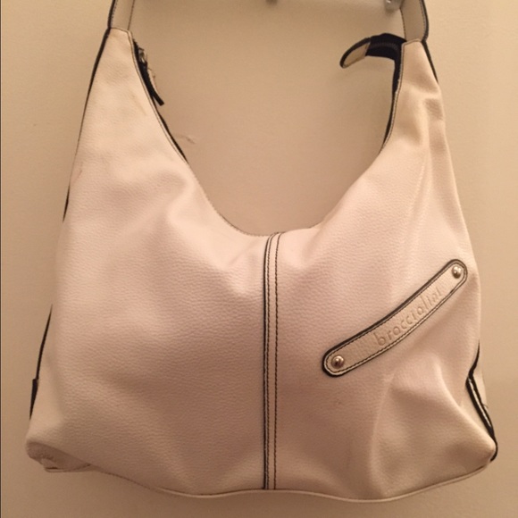 Italian white shoulder bag
