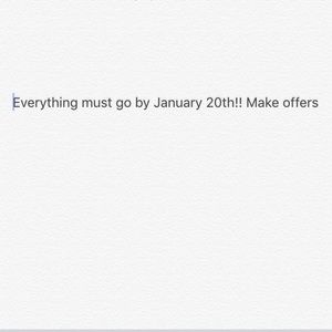 Make offers !! Closet closes January 20th