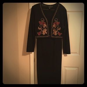 Flash Sale-Vintage Black Knit sweater dress.