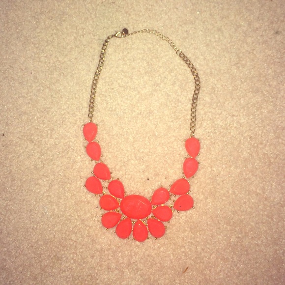 Francesca's orange petal necklace