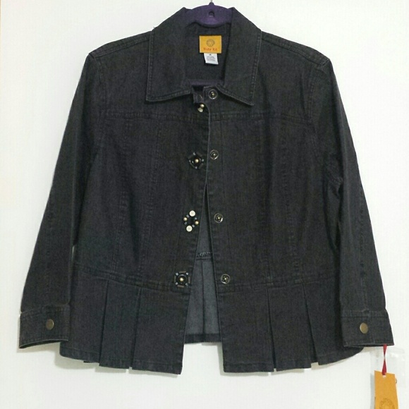Denim Jacket with Peplum