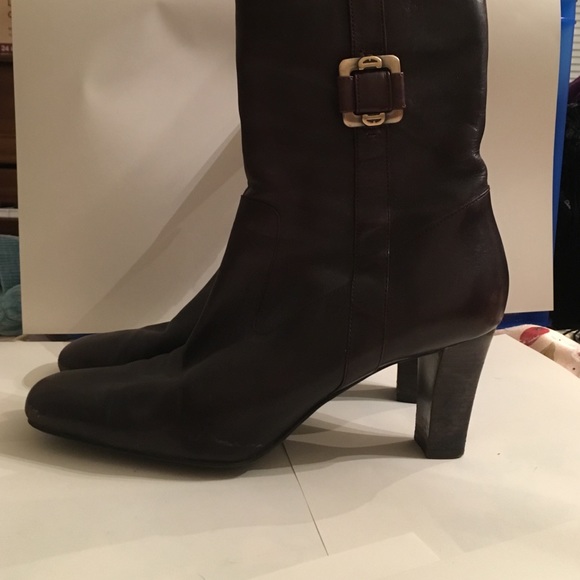 Brown Heeled Boots