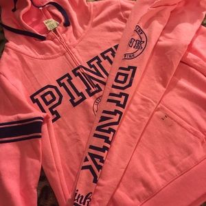 Victoria Secret PINK sweatsuit Top & Bottom
