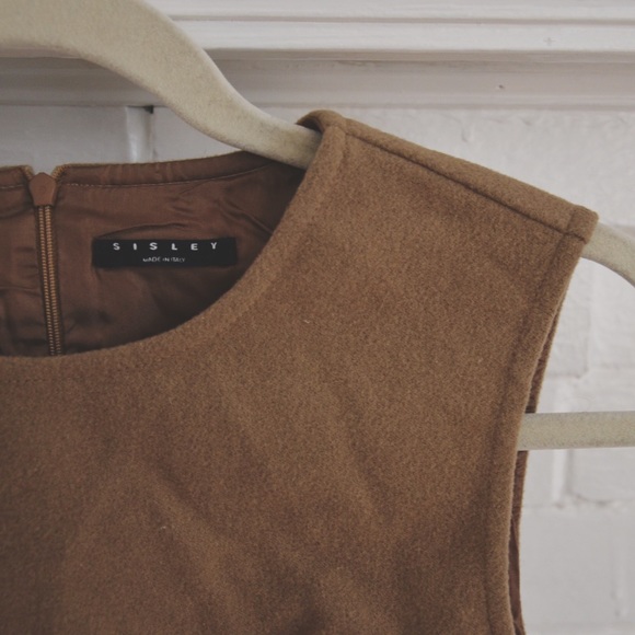 🌿SOLD🌿 SISLEY/ wool shift dress - Picture 2 of 3