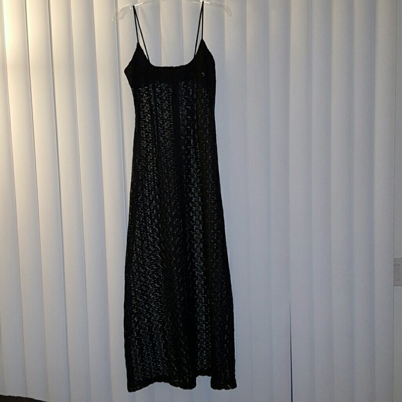 Black lace dress