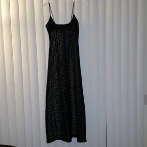 Black lace dress
