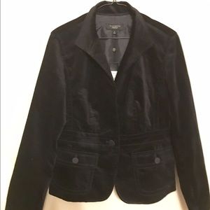 Talbots Blazer- black velvet