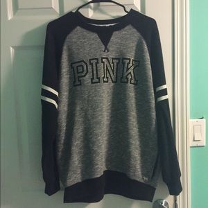 Black & Gray VS PINK Crewneck