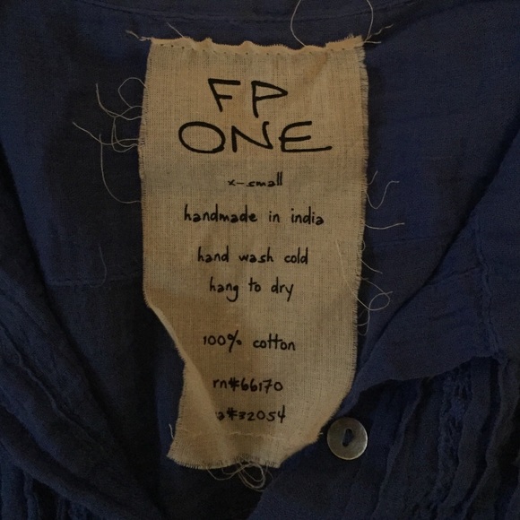 🔺SOLD🔺Free people long sleeve blue dress - Picture 2 of 4