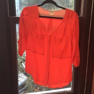 Bright Anthropologie Blouse