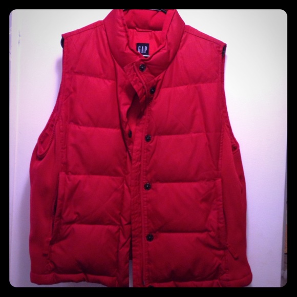 GAP Jackets & Blazers - Gap women's red down vest XL