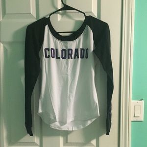 VS PINK Purple Colorado Long Sleeve Shirt