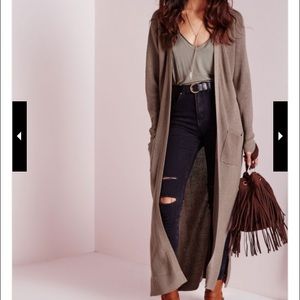 Missguided Taupe Duster Cardigan