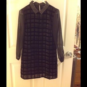 NWOT ASOS leather collar dress