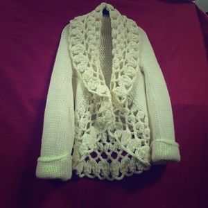 Shawl Neck Wool Sweater White House Black Market