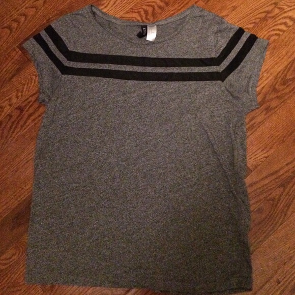 Grey and black DIVIDEND H&M T-Shirt