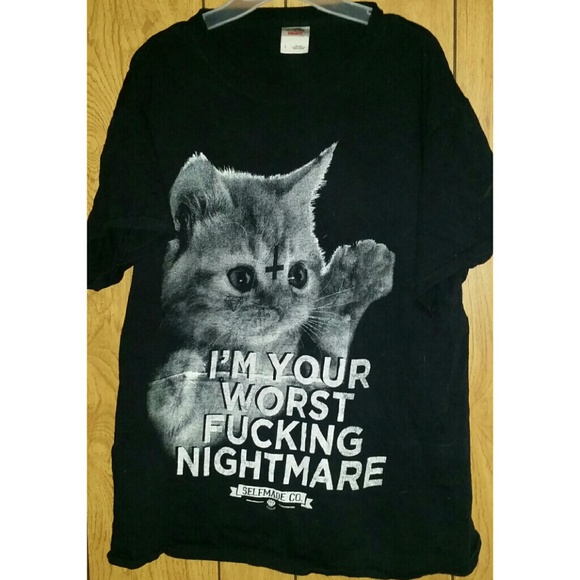 Kitty cat worst nightmare tee