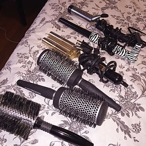 Curling irons and brushes