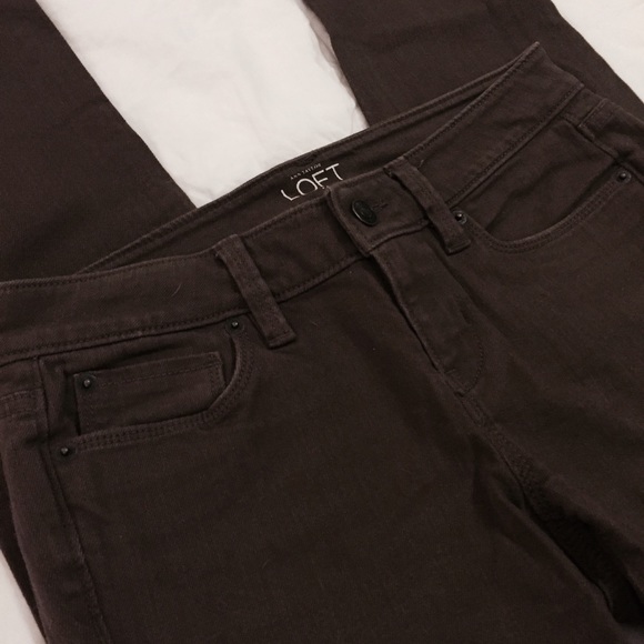 LOFT Chocolate Brown Modern Skinny Jeans Size 0