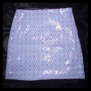 Joe fresh sequin multicolored skirt size 4