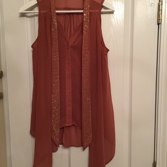 Bronze top with gold accents