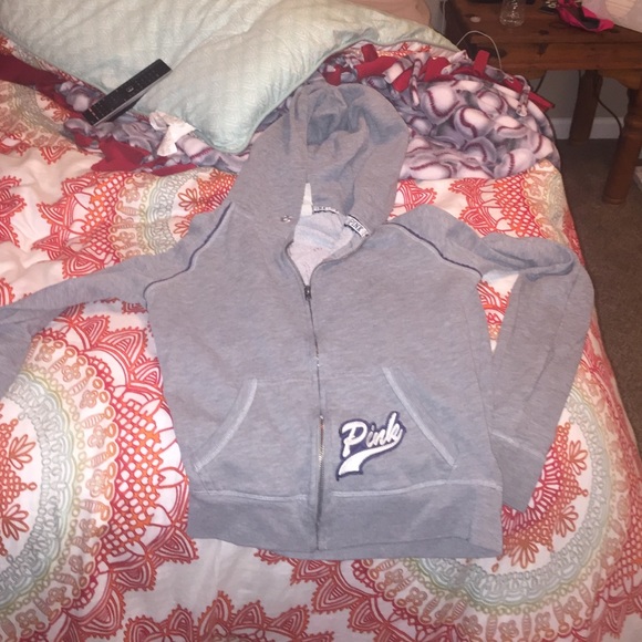 PINK zip up sweatshirt
