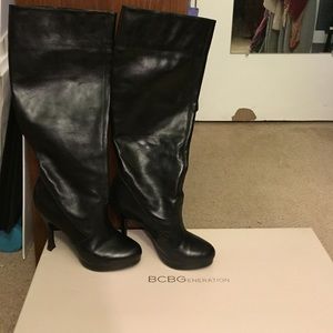 Bcbg kneehigh leather boots