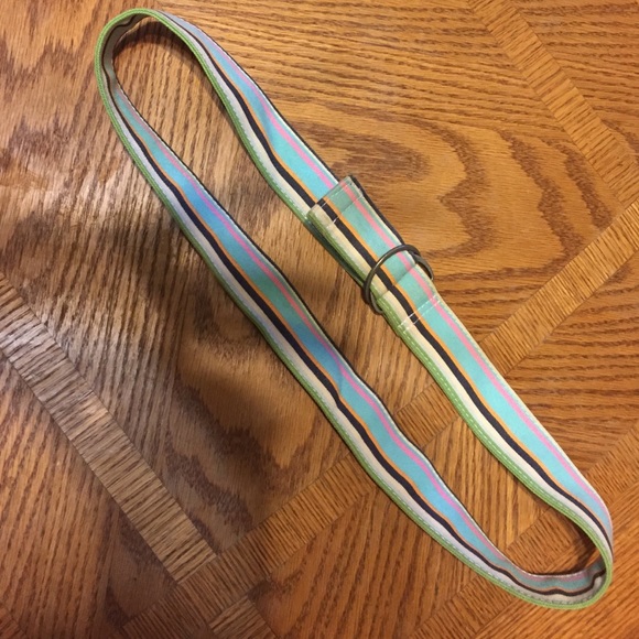 Multi color adjustable belt