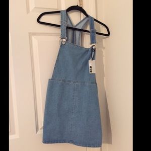 Denim romper dress