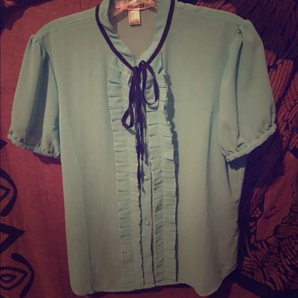 Forever 21 Blue Blouse