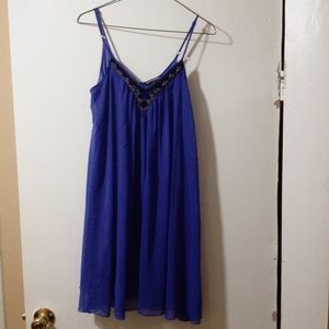 Deep periwinkle flowy dress