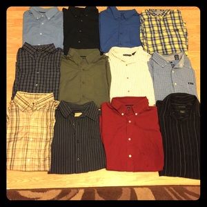 Lot of 12 Men's Button up shirts