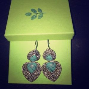 Silver antique inspired earrings