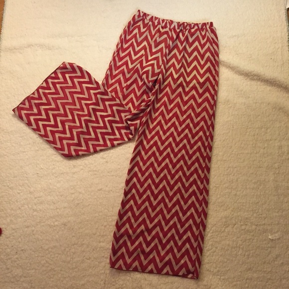 Boho sheer chevron pants