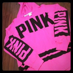Pink PINK by Victoria's Secret hoodie!🌺