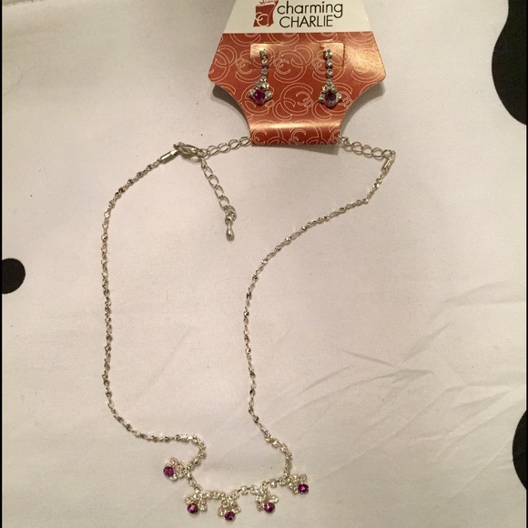Charming Charlie Fashion Necklace & Earring Set