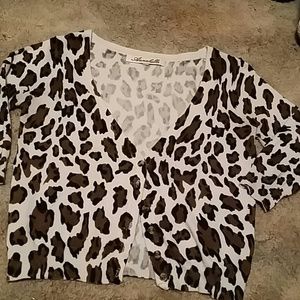 Leopard cardigan