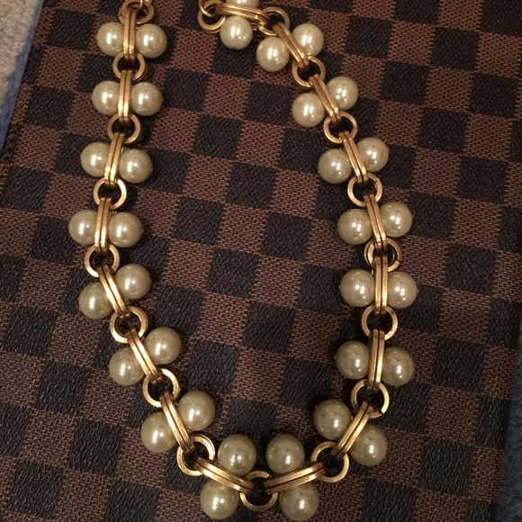 J Crew Faux pearl necklace