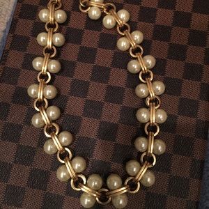 J Crew Faux pearl necklace