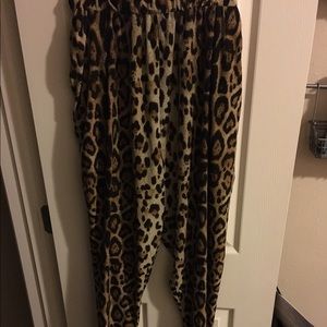 Plus size Forever21 Leopard Harem Pants