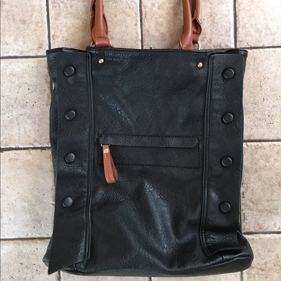 Large leather tote
