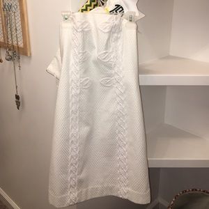 lily Pulitzer white strapless dress size 00