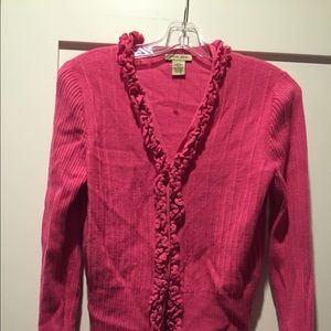Nice quality hot pink cardigan size M