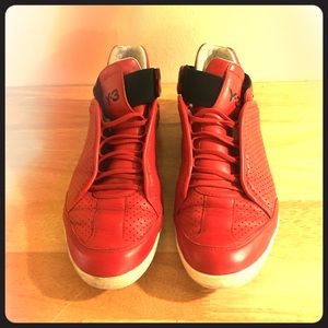 Adidas Yohji Yamamoto Y-3 Honja Hi - Red Leather