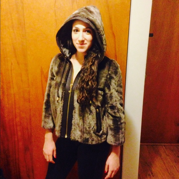 Juicy couture faux fur jacket