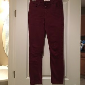 Isaac Mizrahi skinny jeans - wine