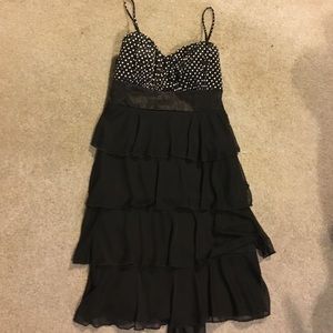 Black and poka dot dress